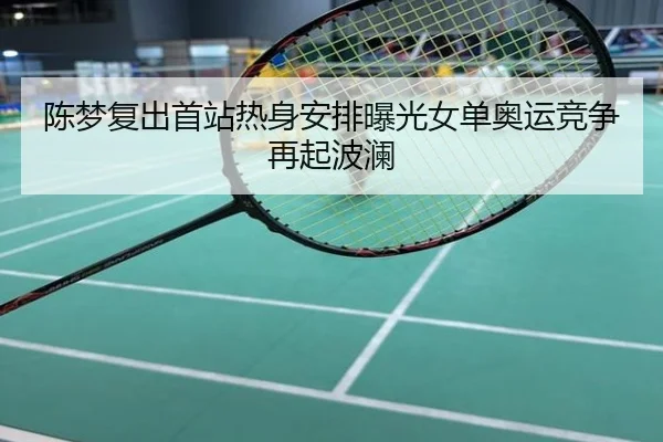 陈梦复出首站热身安排曝光女单奥运竞争再起波澜